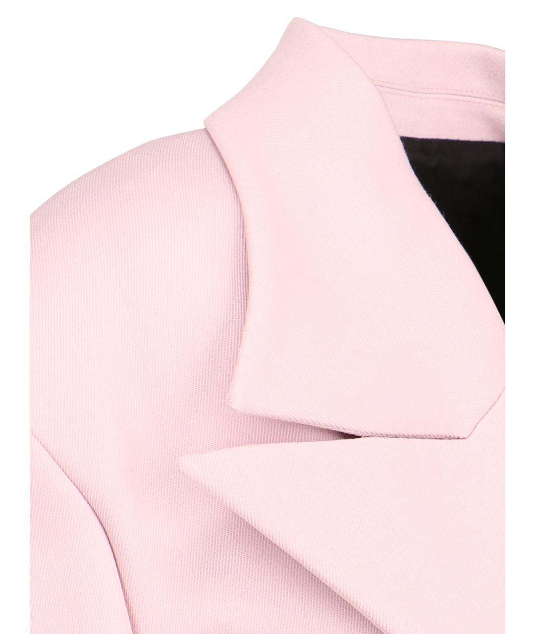 THE ATTICO Розовый полиамидовый жакет/пиджак, фото 5