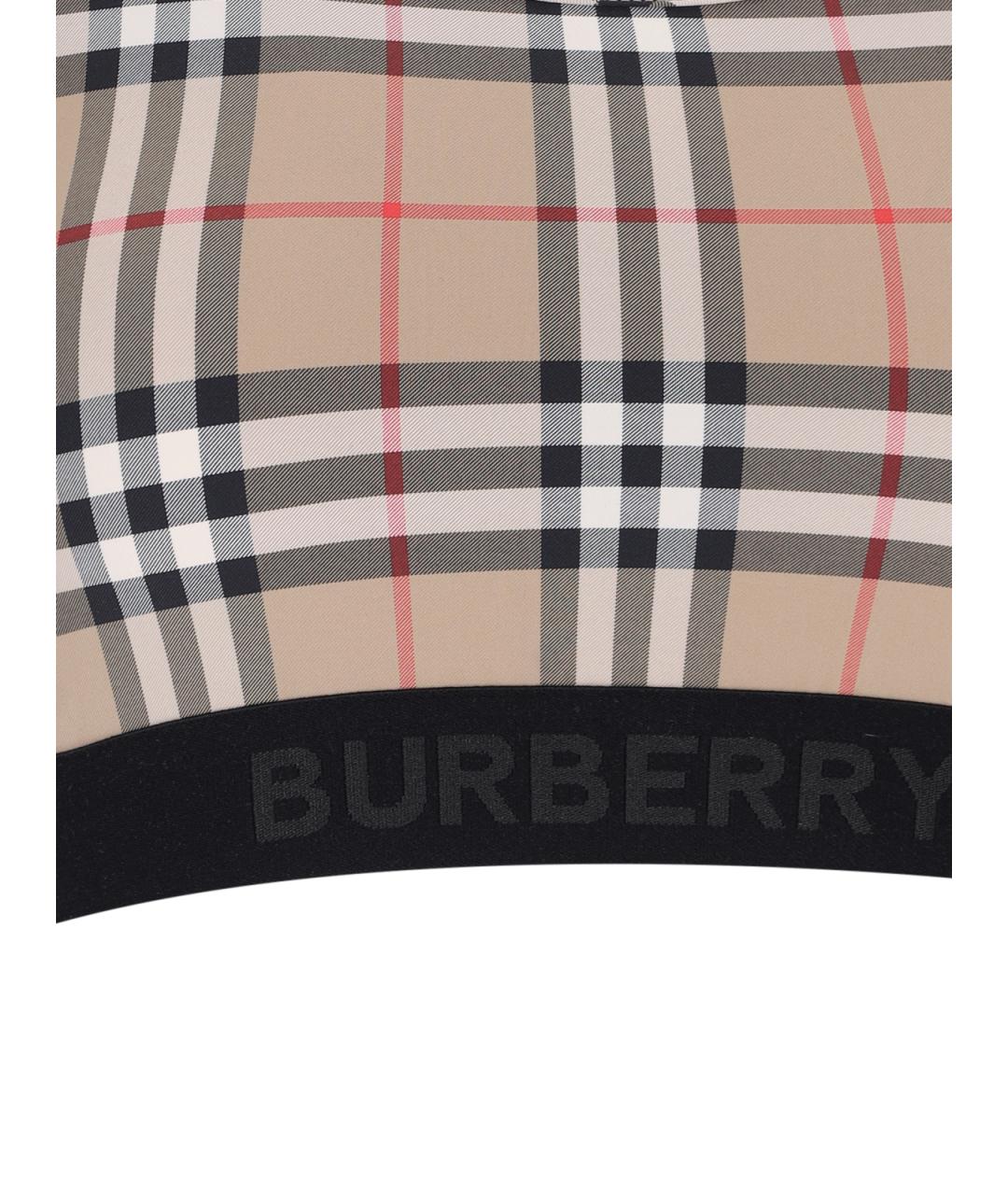 BURBERRY Бежевая полиамидовая майка, фото 3