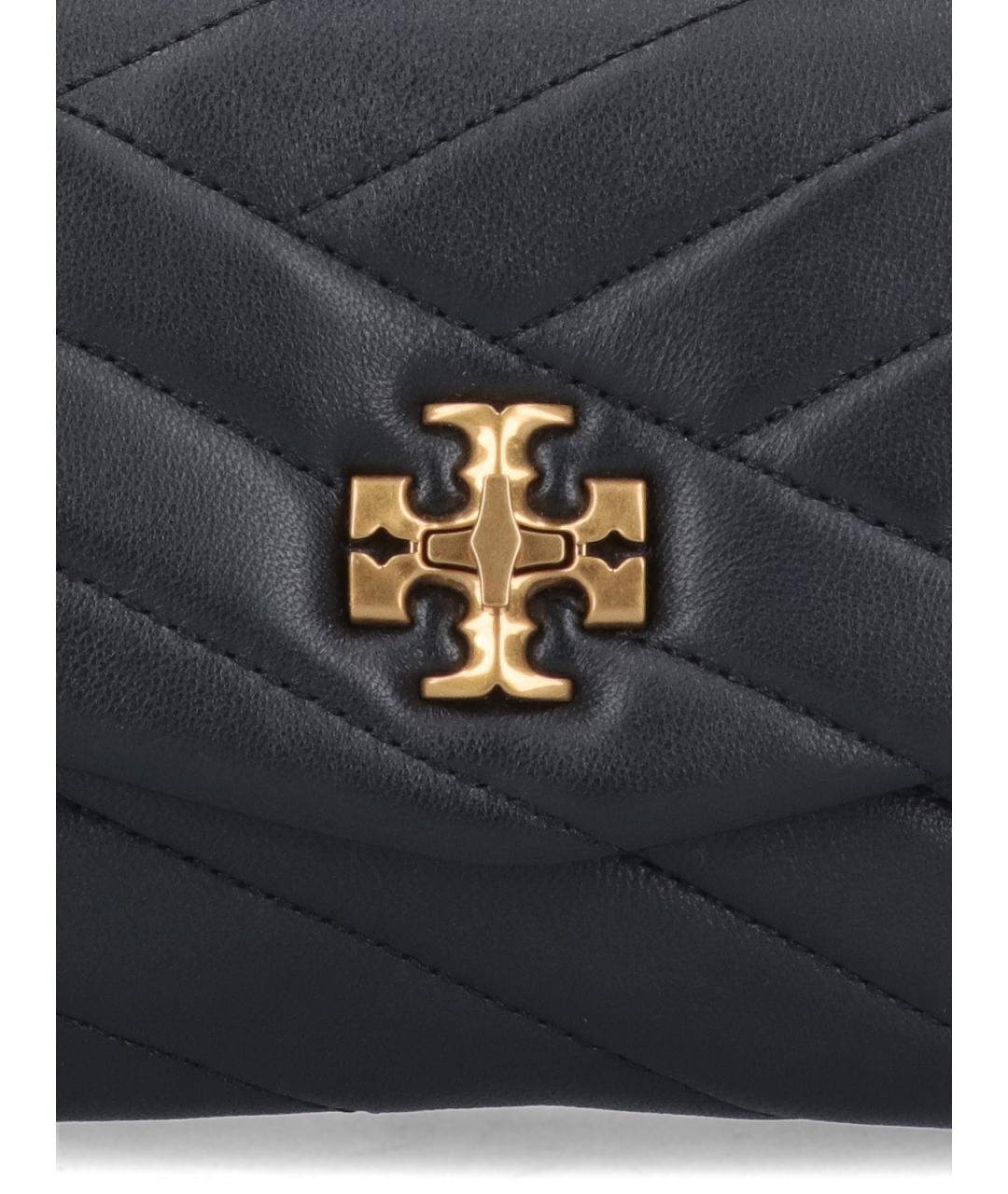 TORY BURCH Черный кожаный кошелек, фото 4