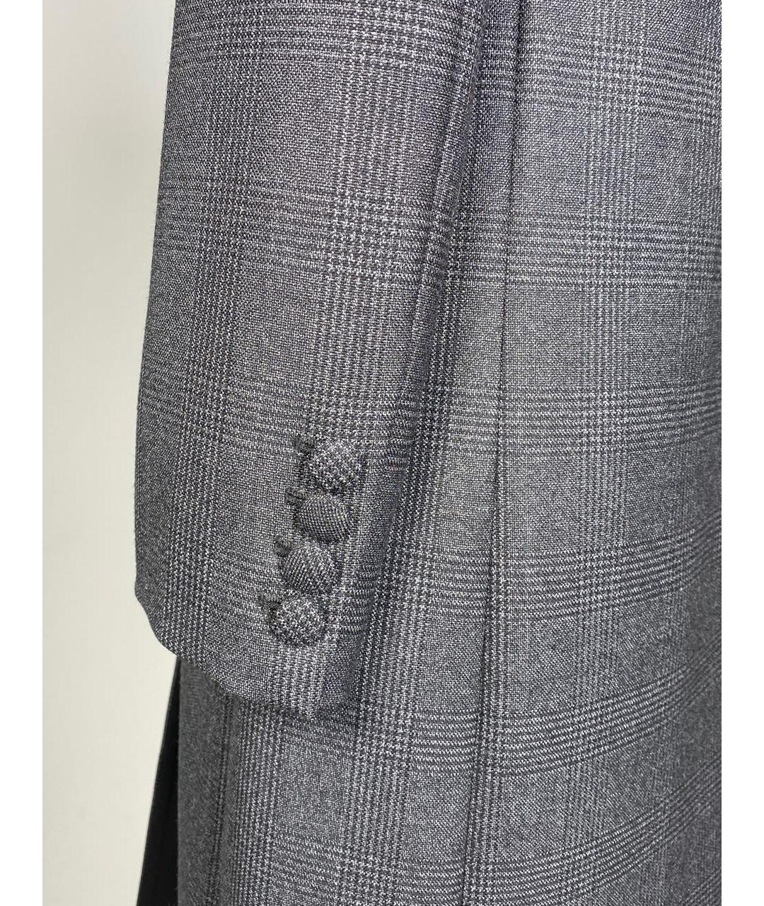 MIU MIU Антрацитовый шерстяной жакет/пиджак, фото 4