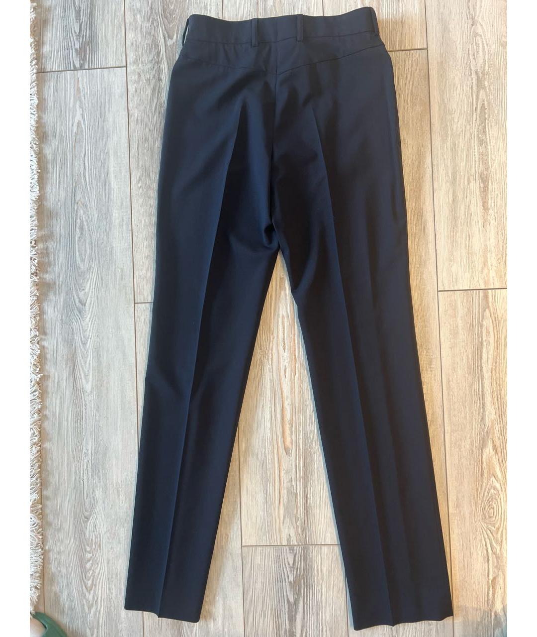BOGNER Темно-синие шерстяные прямые брюки, фото 2