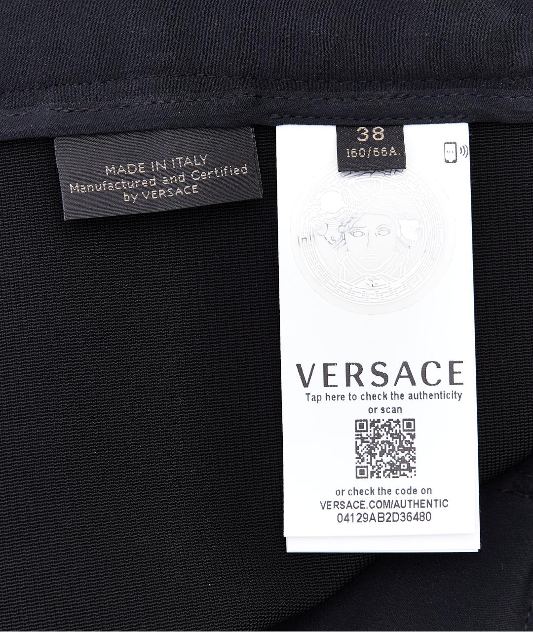 VERSACE Черные брюки узкие, фото 8