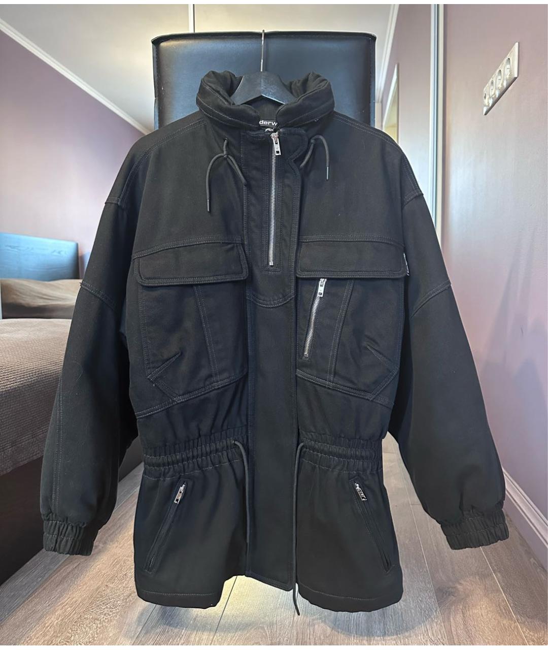 ald1 アンシン着用 archive Black Jacket サンウォン ALEXANDER WANG Черная хлопковая куртка для женщин – купить онлайн