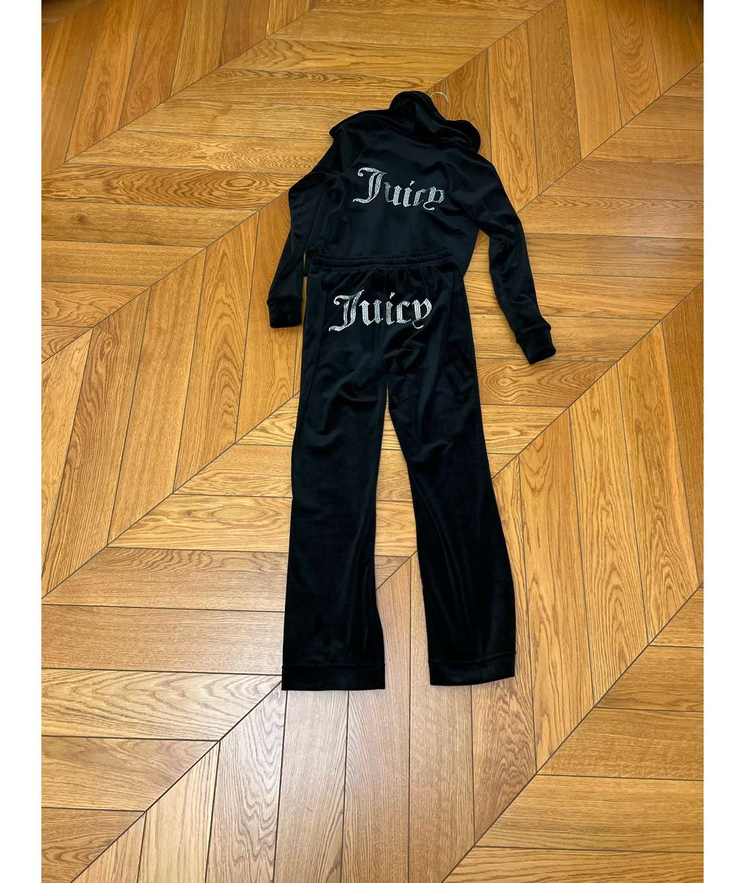 JUICY COUTURE Черный велюровый спортивные костюмы, фото 6