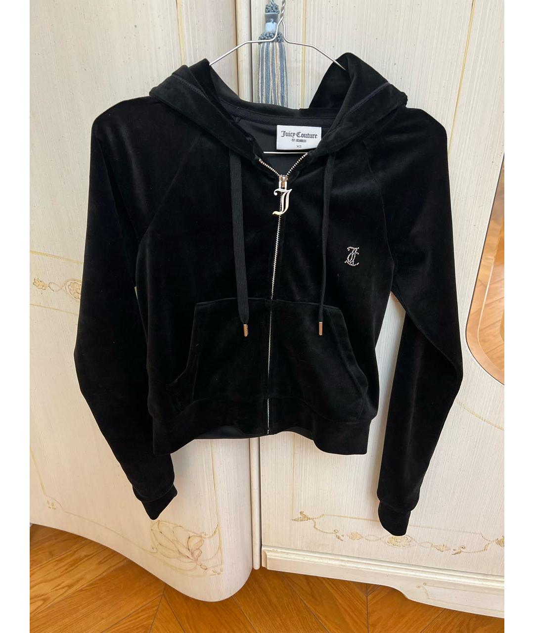 JUICY COUTURE Черный велюровый спортивные костюмы, фото 4