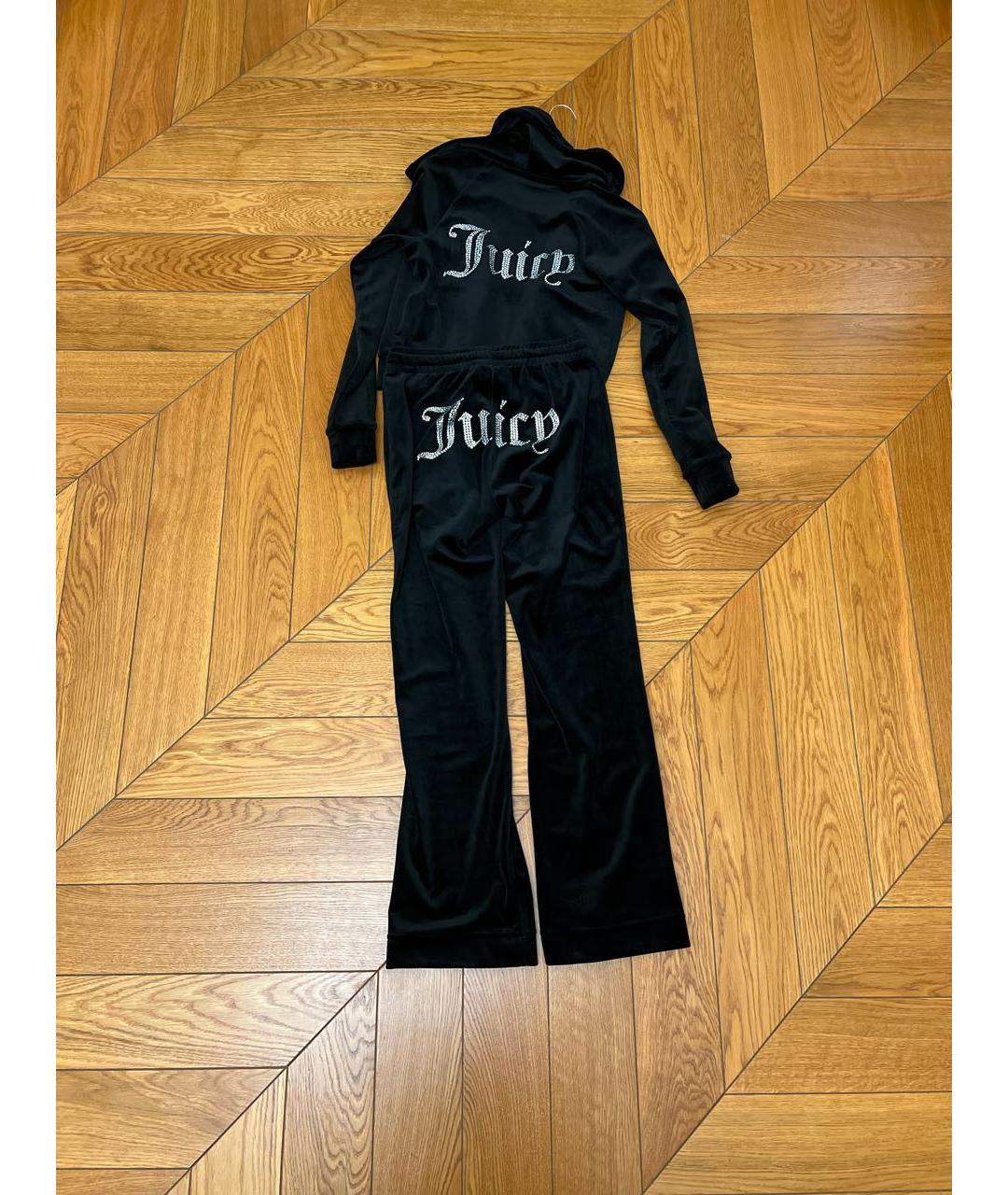 JUICY COUTURE Черный велюровый спортивные костюмы, фото 7
