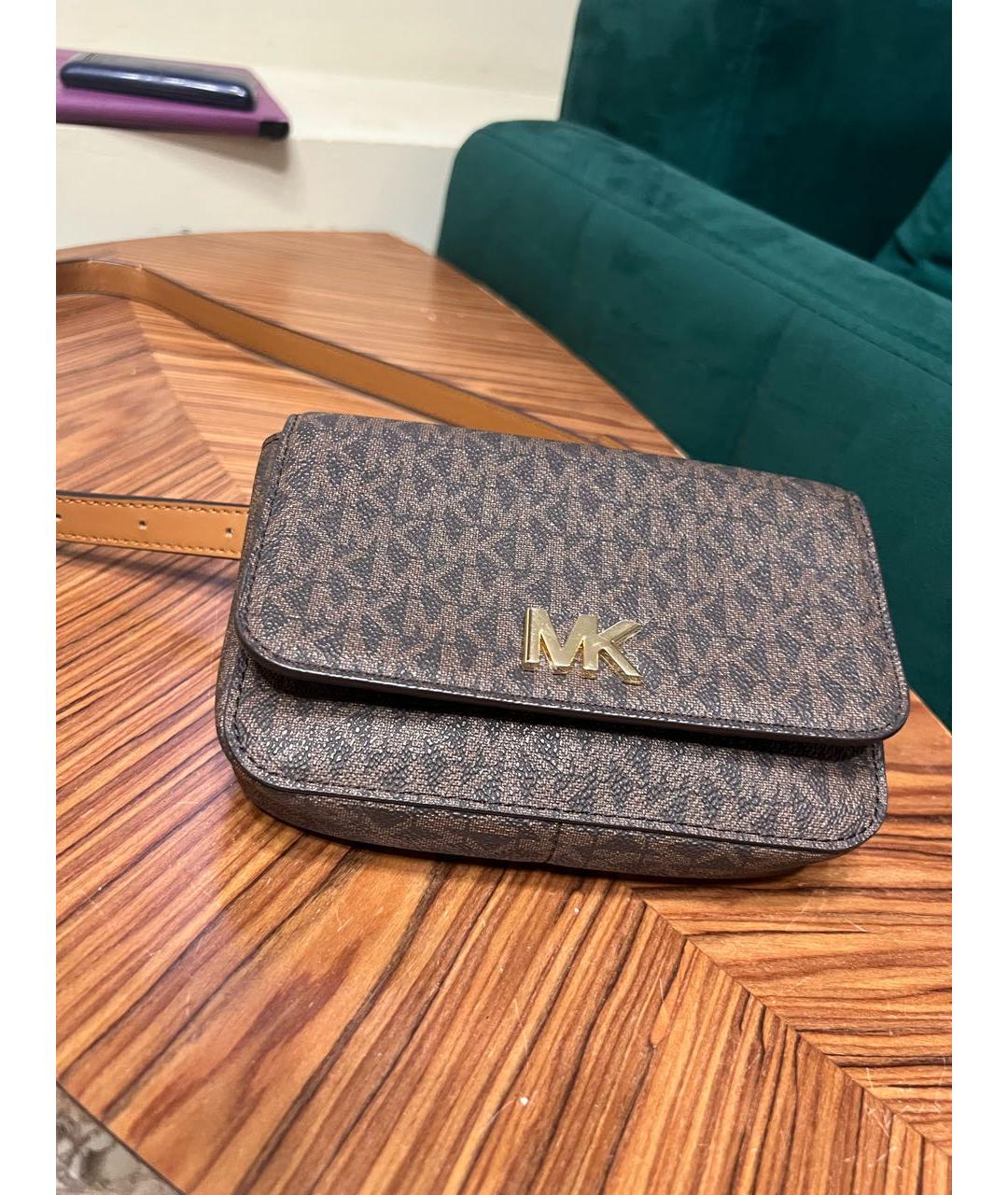 MICHAEL KORS Коричневая поясная сумка, фото 5