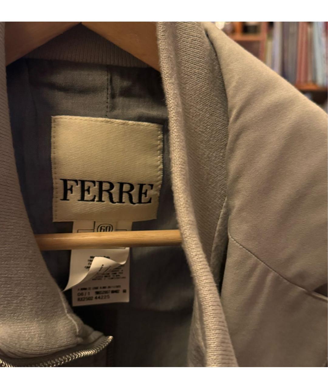 GIANFRANCO FERRE Бежевый хлопковый пиджак, фото 3