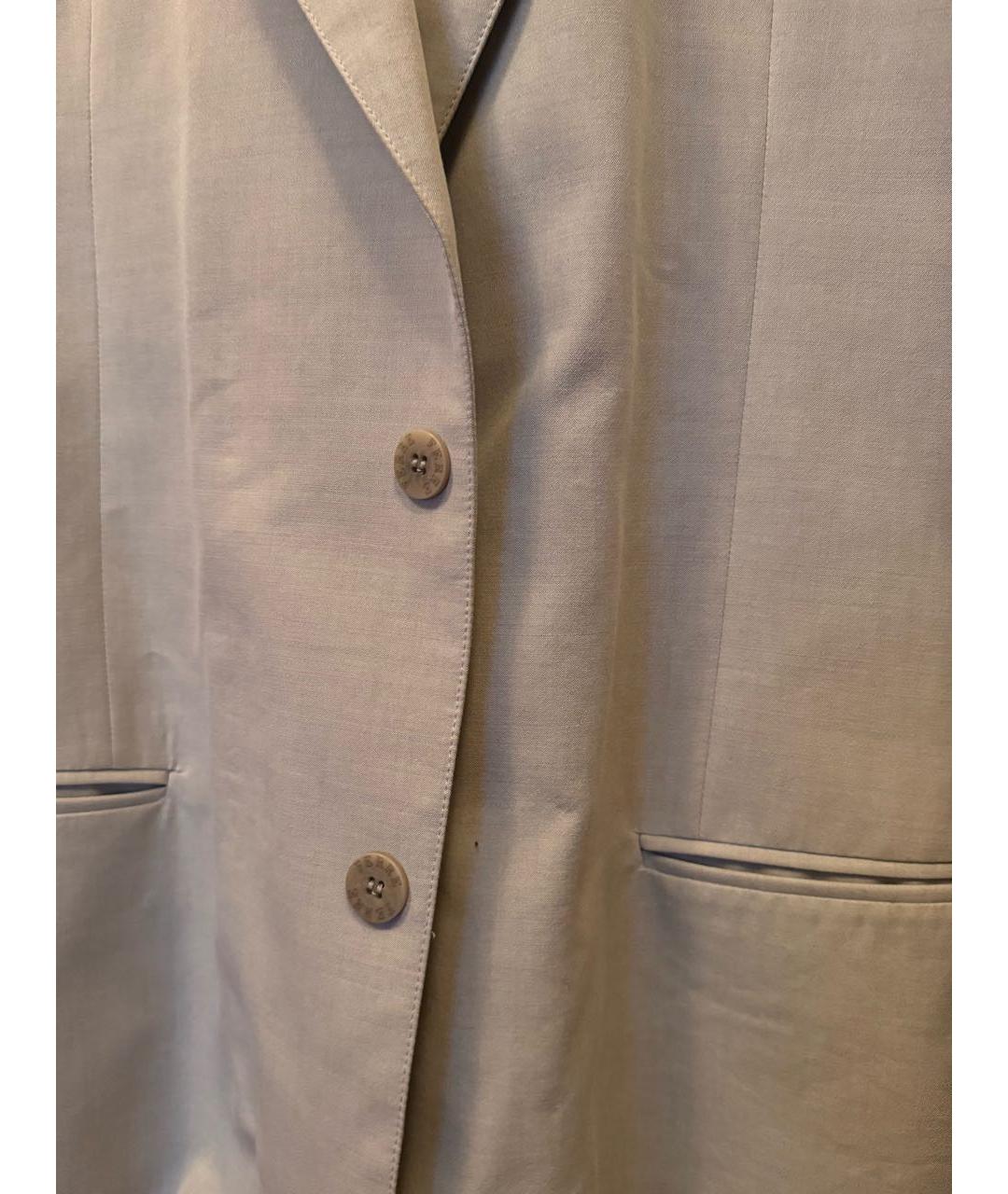 GIANFRANCO FERRE Бежевый хлопковый пиджак, фото 4