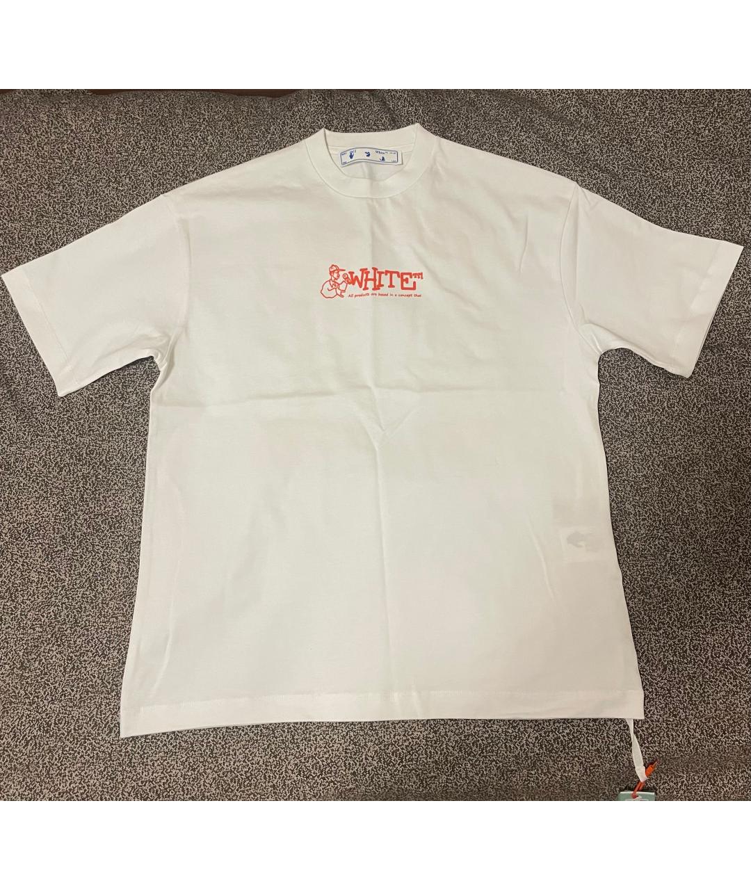 OFF-WHITE Белая футболка, фото 7