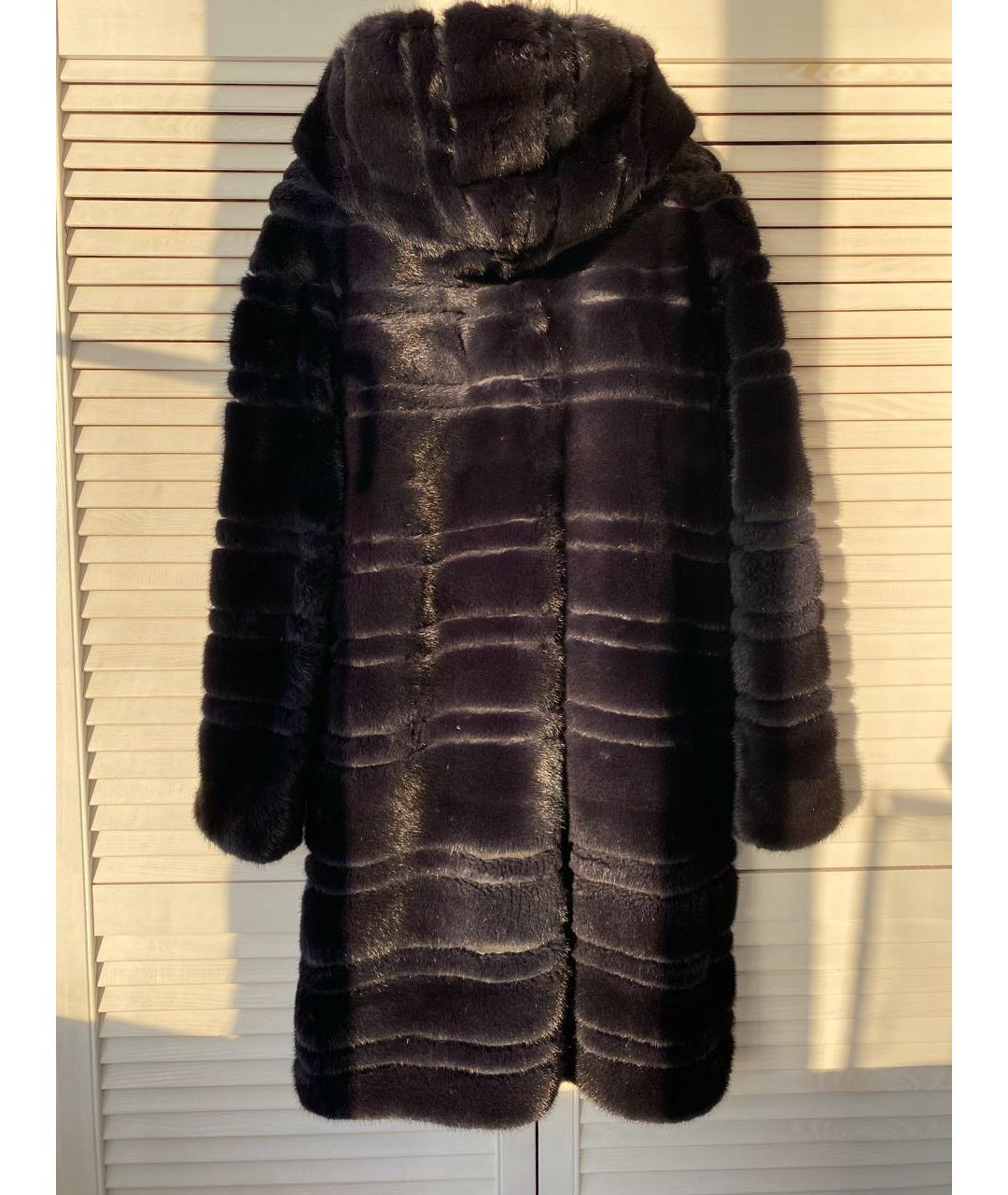 BRASCHI Черная меховая шуба, фото 2