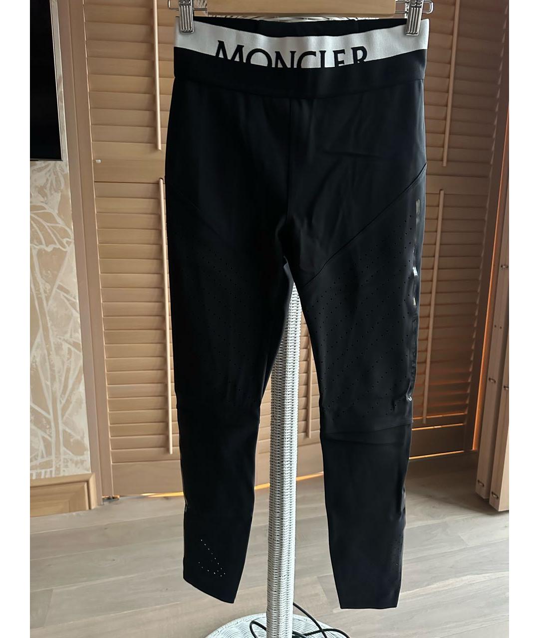 MONCLER Черные полиамидовые спортивные брюки и шорты, фото 8