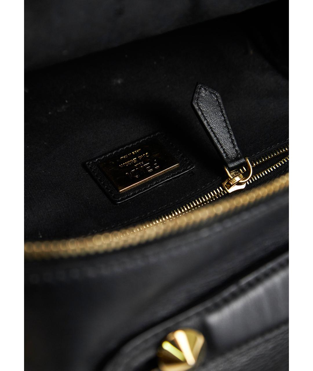 FENDI Черный кожаный рюкзак, фото 4