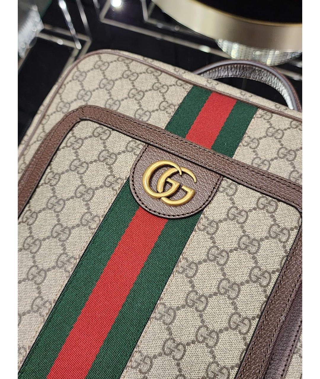 GUCCI Бежевый рюкзак, фото 4