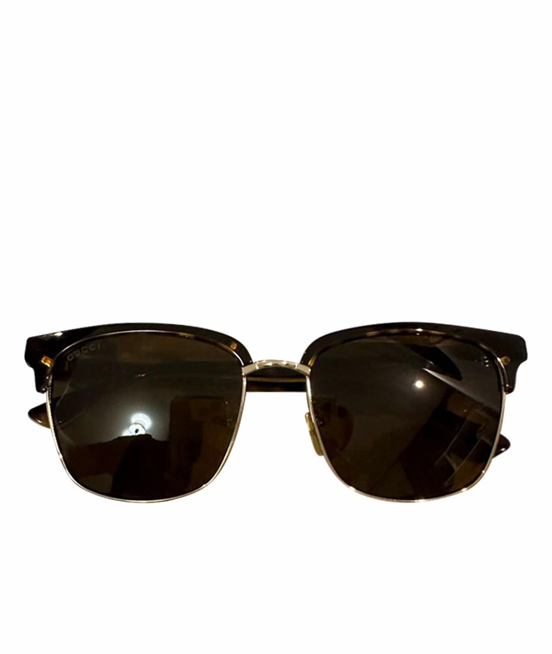 GUCCI Коричневые солнцезащитные очки, фото 1