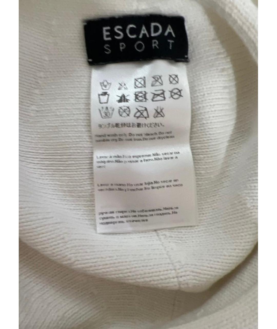 ESCADA Белая хлопковая шапка, фото 6