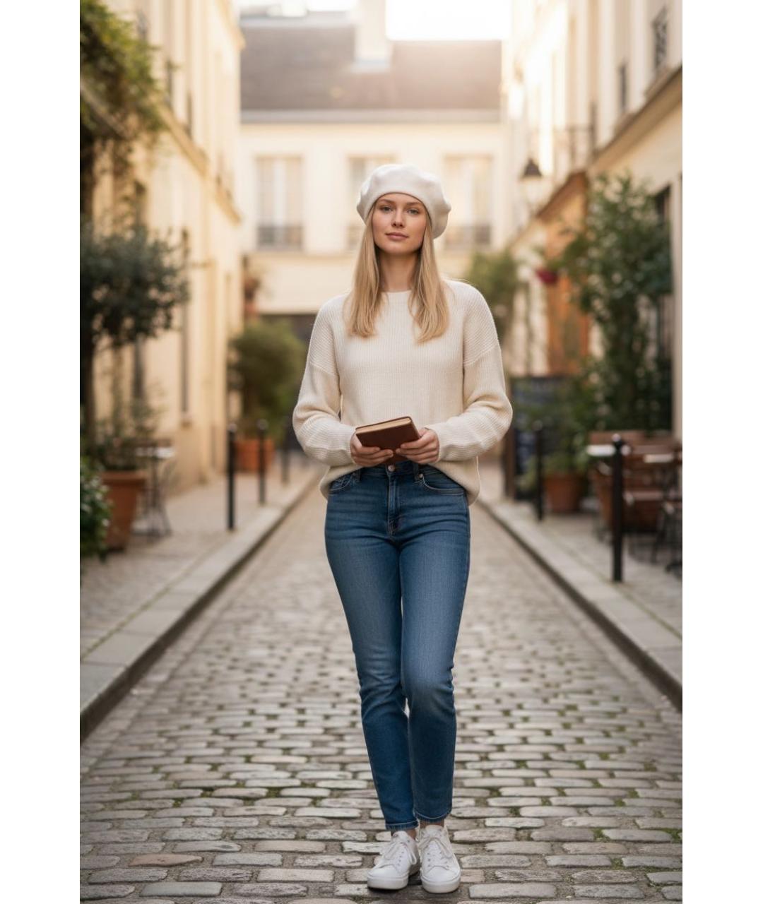 ESCADA Белая хлопковая шапка, фото 7