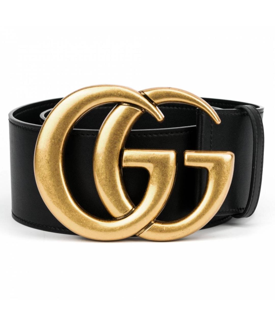 GUCCI Черный кожаный ремень, фото 6