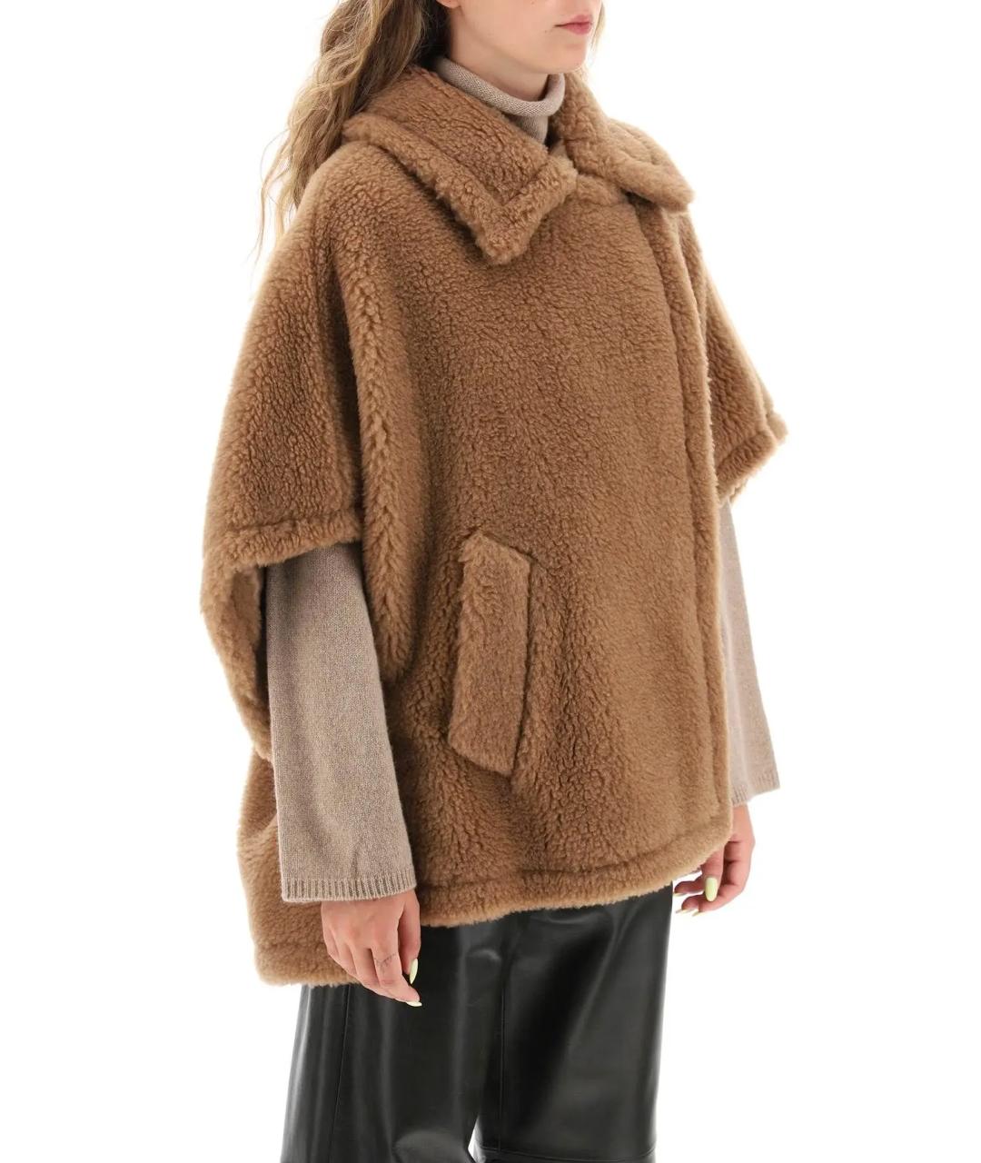 MAX MARA Бежевое шерстяное пальто, фото 7