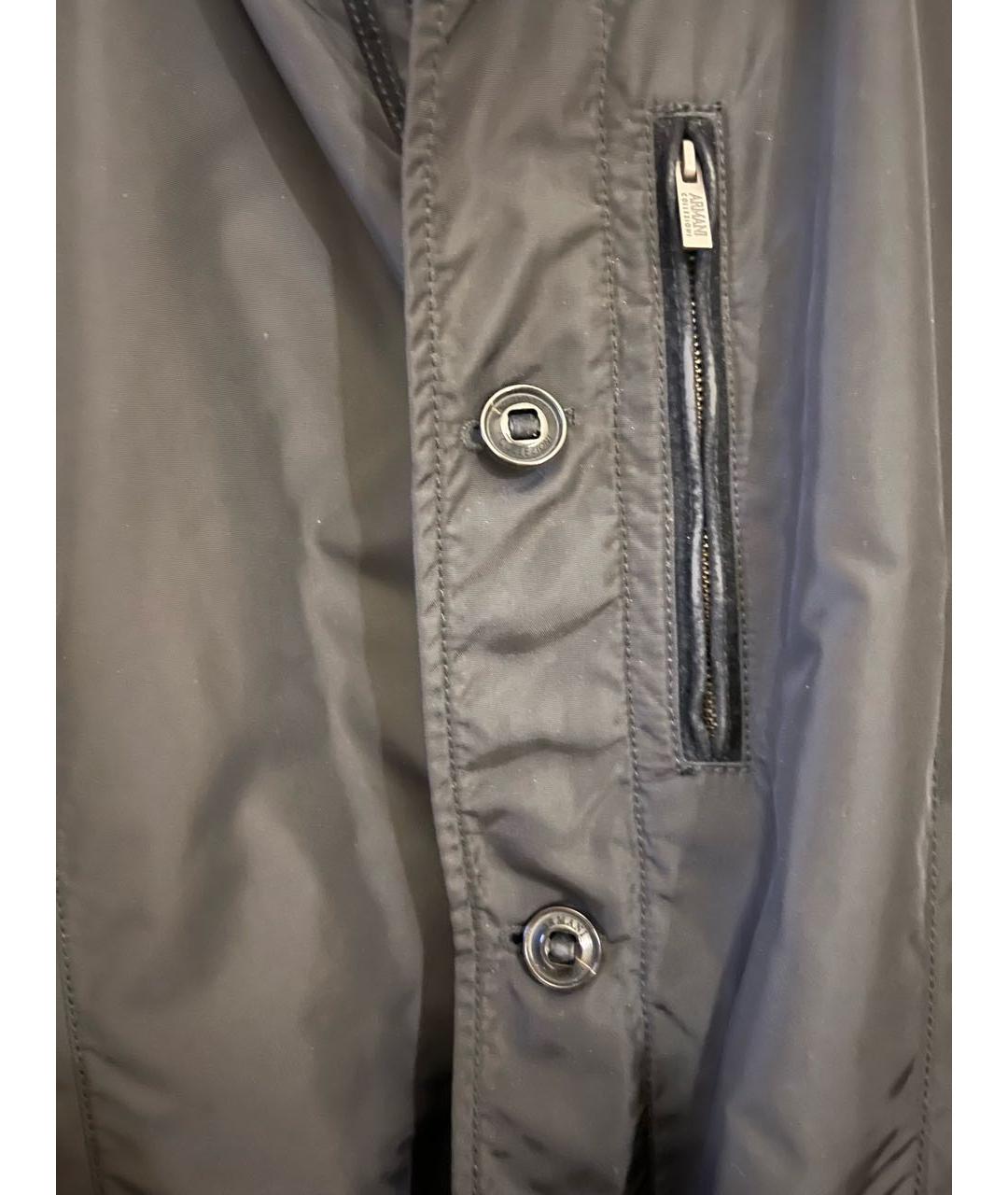 ARMANI COLLEZIONI Черная полиамидовая куртка, фото 4