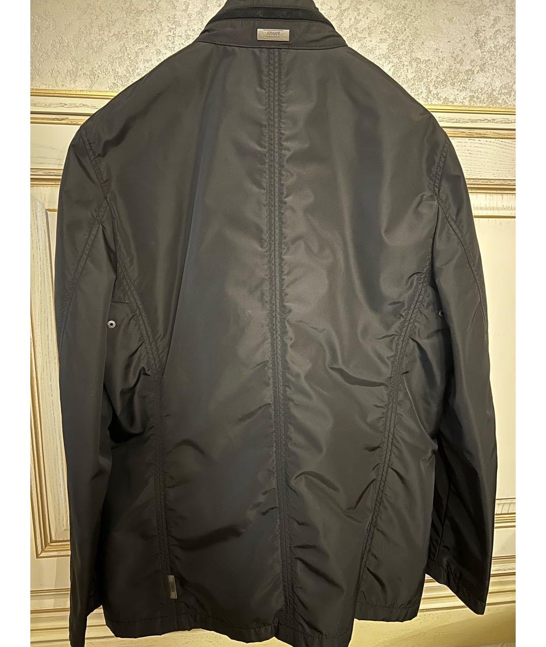 ARMANI COLLEZIONI Черная полиамидовая куртка, фото 2