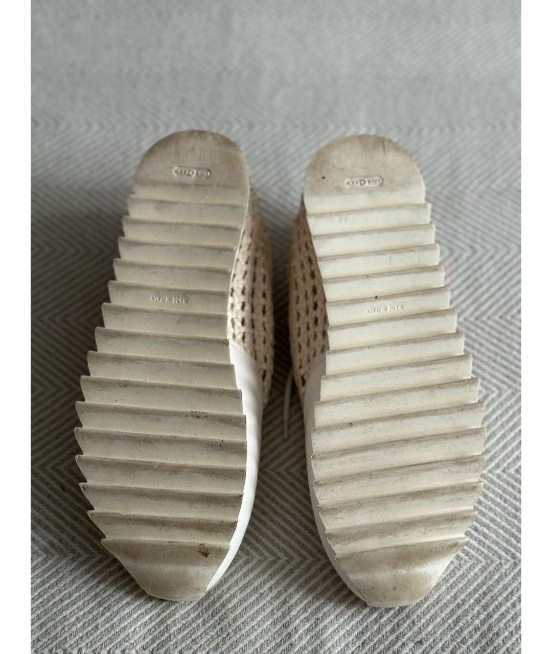FABI Белые кожаные кроссовки, фото 8
