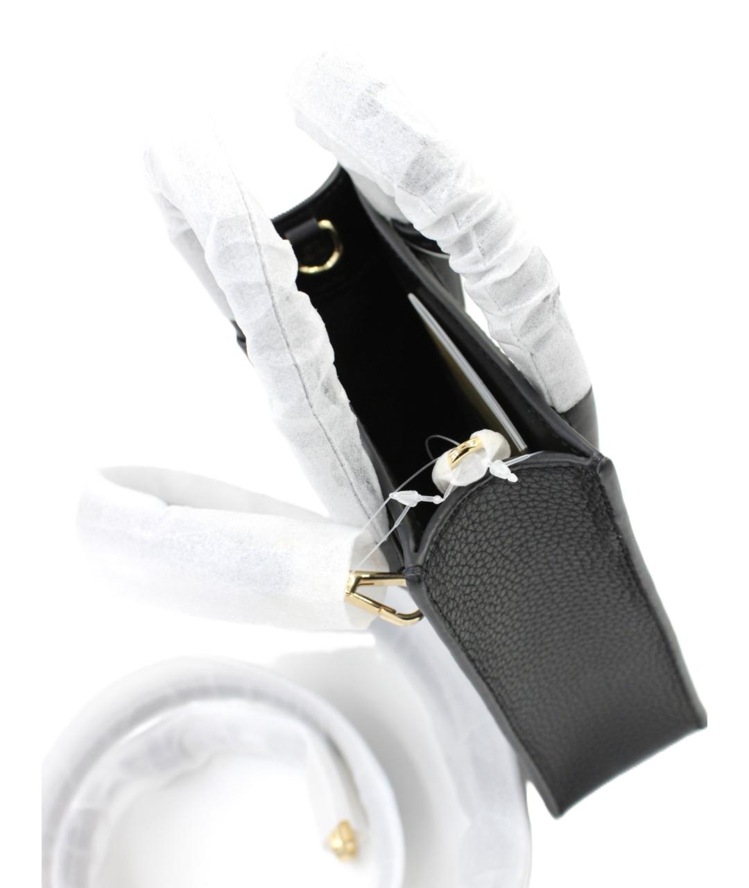 MICHAEL KORS Черная кожаная сумка тоут, фото 4