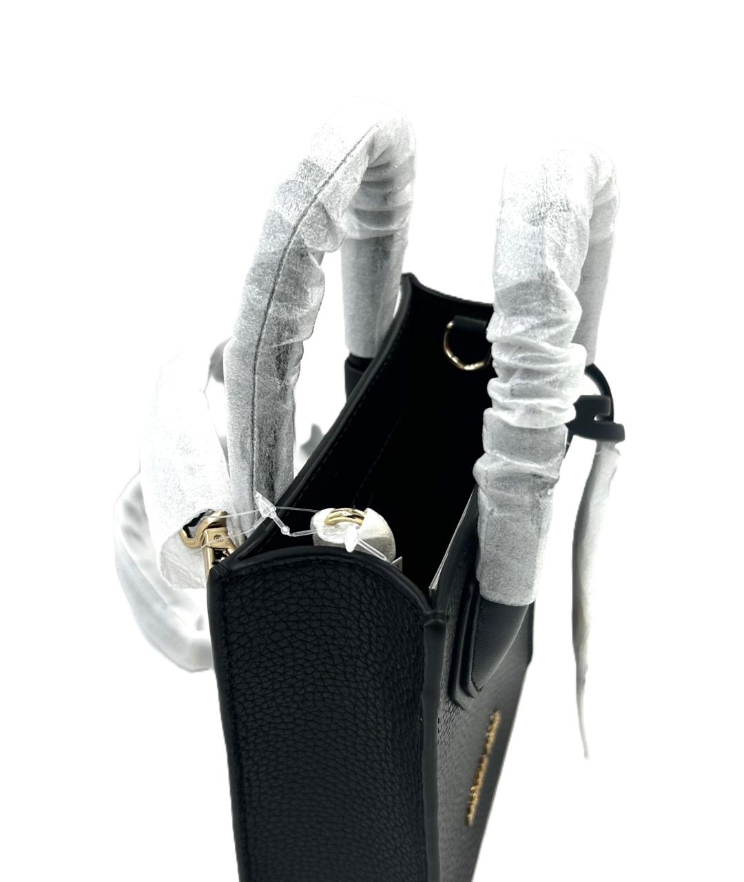 MICHAEL KORS Черная кожаная сумка тоут, фото 3