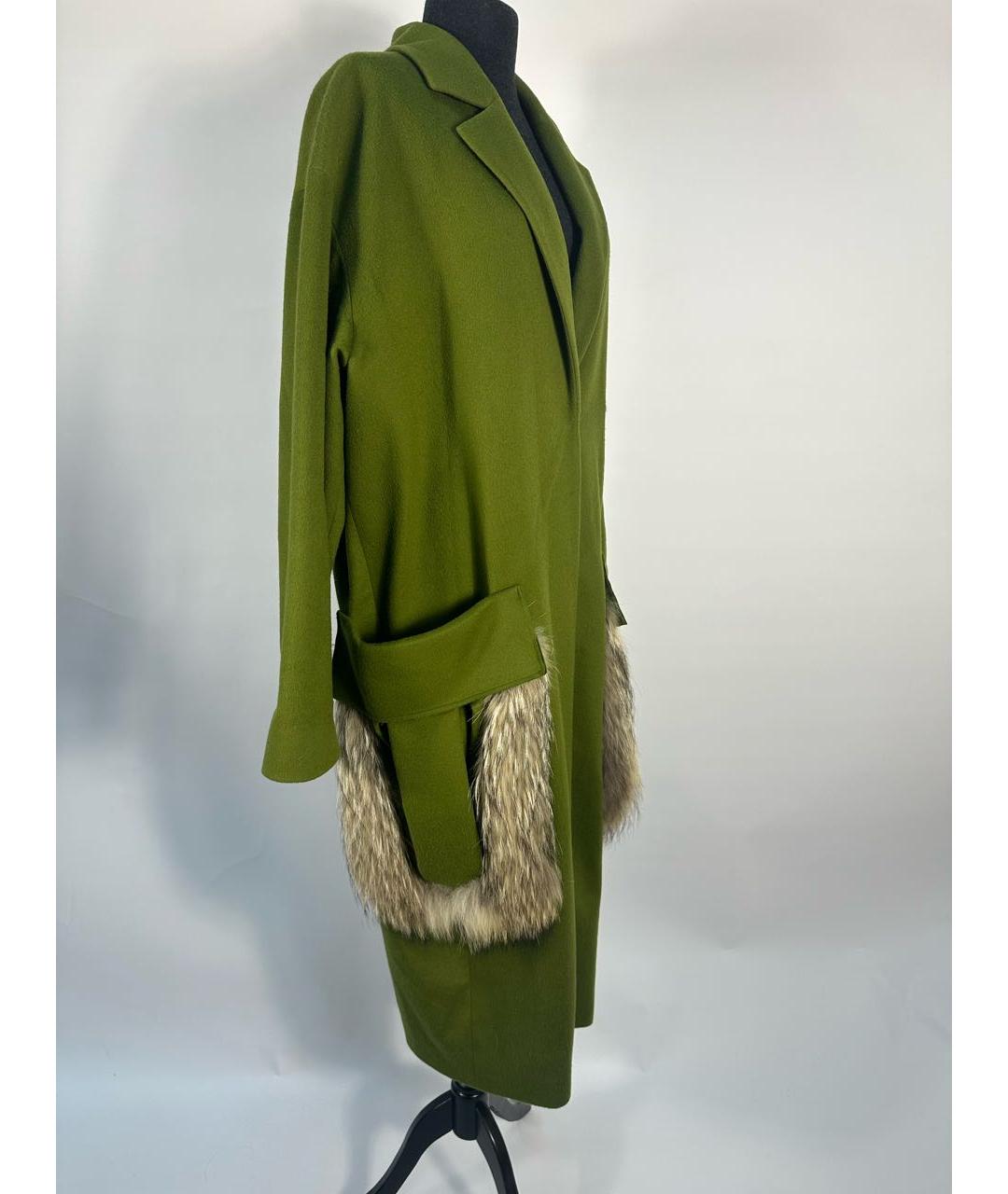 RUBAN Зеленые шерстяное пальто, фото 6