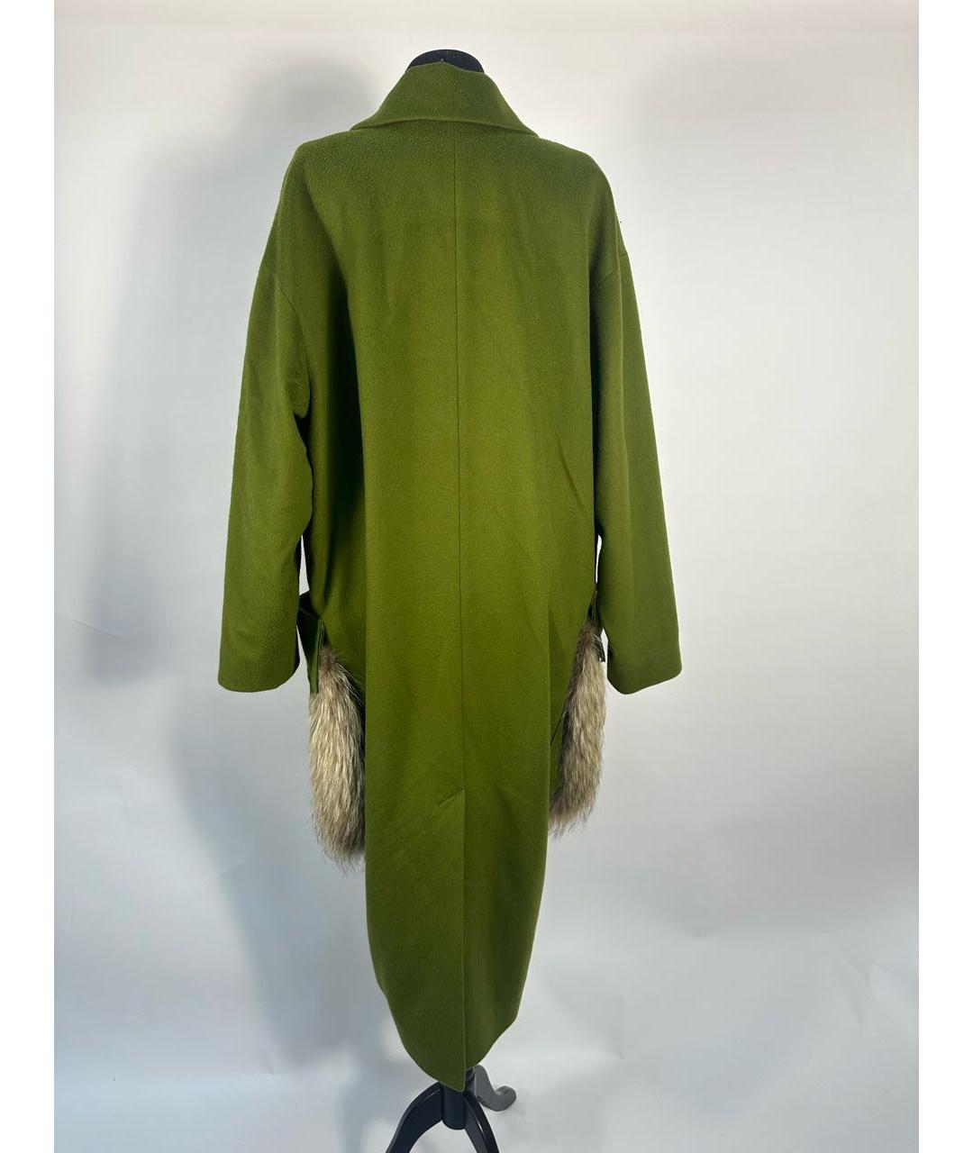 RUBAN Зеленые шерстяное пальто, фото 2