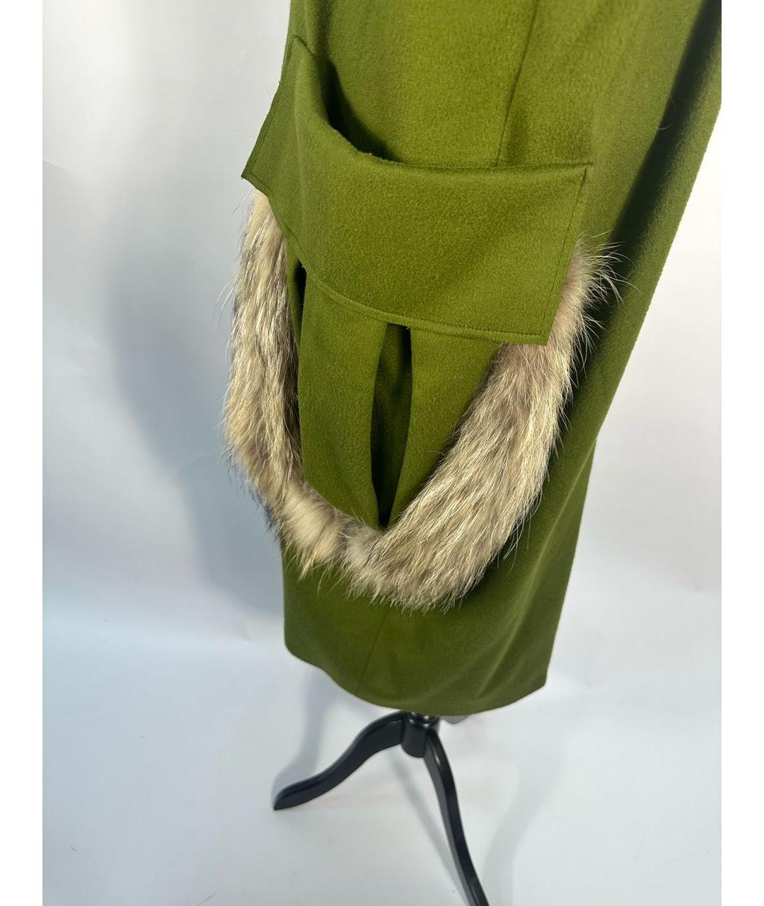RUBAN Зеленые шерстяное пальто, фото 5