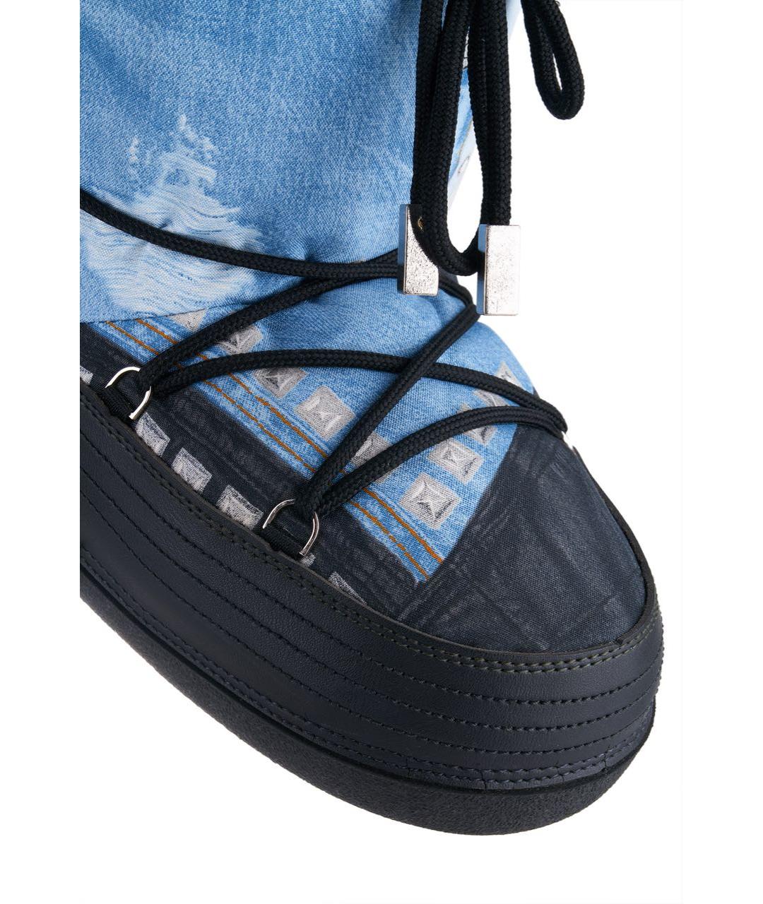 CHRISTIAN DIOR PRE-OWNED Темно-синие синтетические ботинки, фото 5