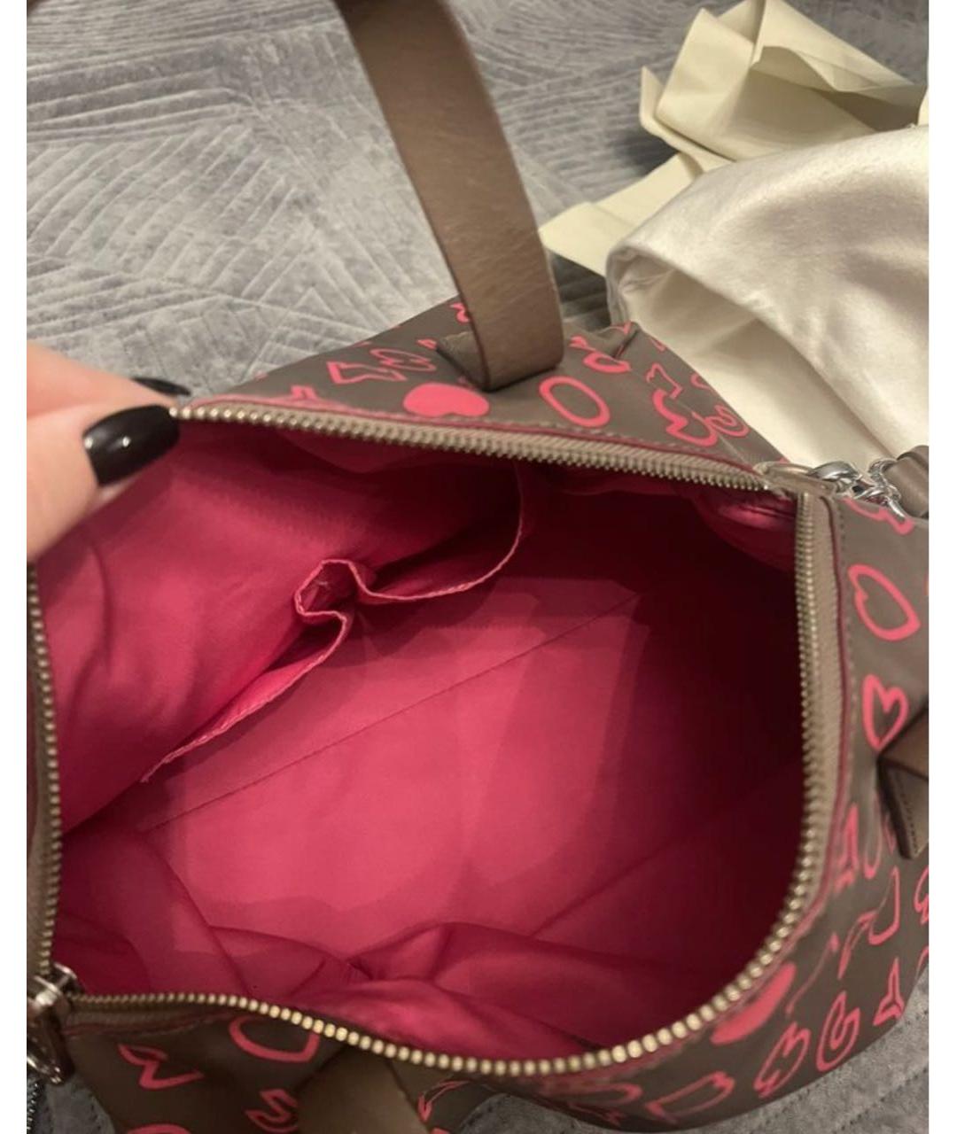 MARC BY MARC JACOBS Коричневая сумка с короткими ручками из искусственной кожи, фото 4