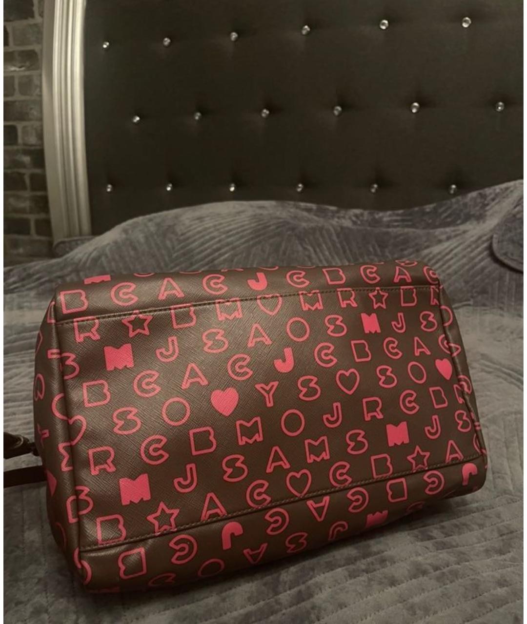MARC BY MARC JACOBS Коричневая сумка с короткими ручками из искусственной кожи, фото 3