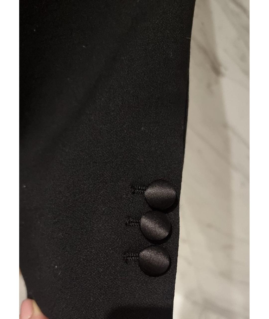 MIU MIU Черный шерстяной жакет/пиджак, фото 5
