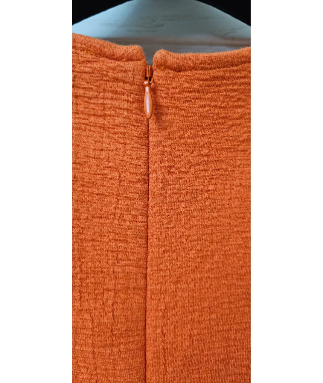 COS Оранжевое шерстяное повседневное платье, фото 4