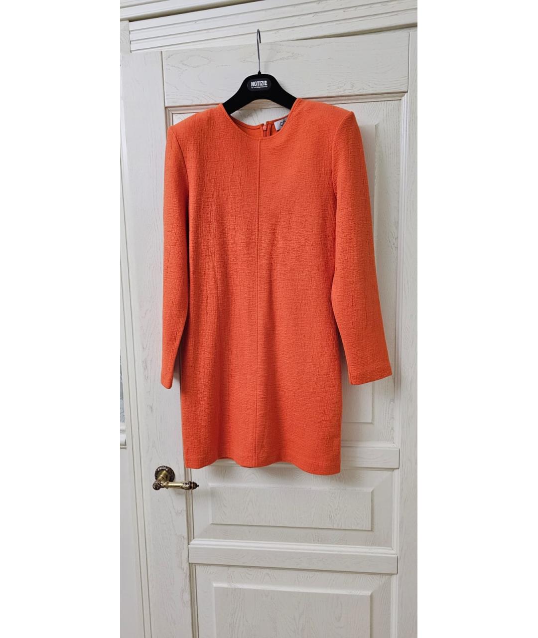 COS Оранжевое шерстяное повседневное платье, фото 8