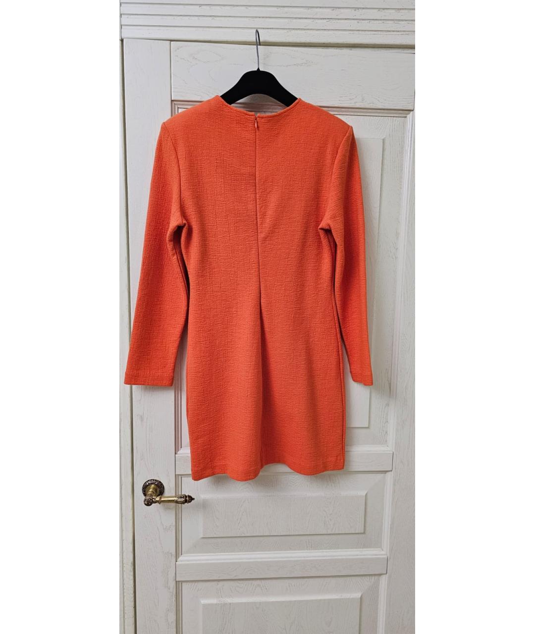 COS Оранжевое шерстяное повседневное платье, фото 2