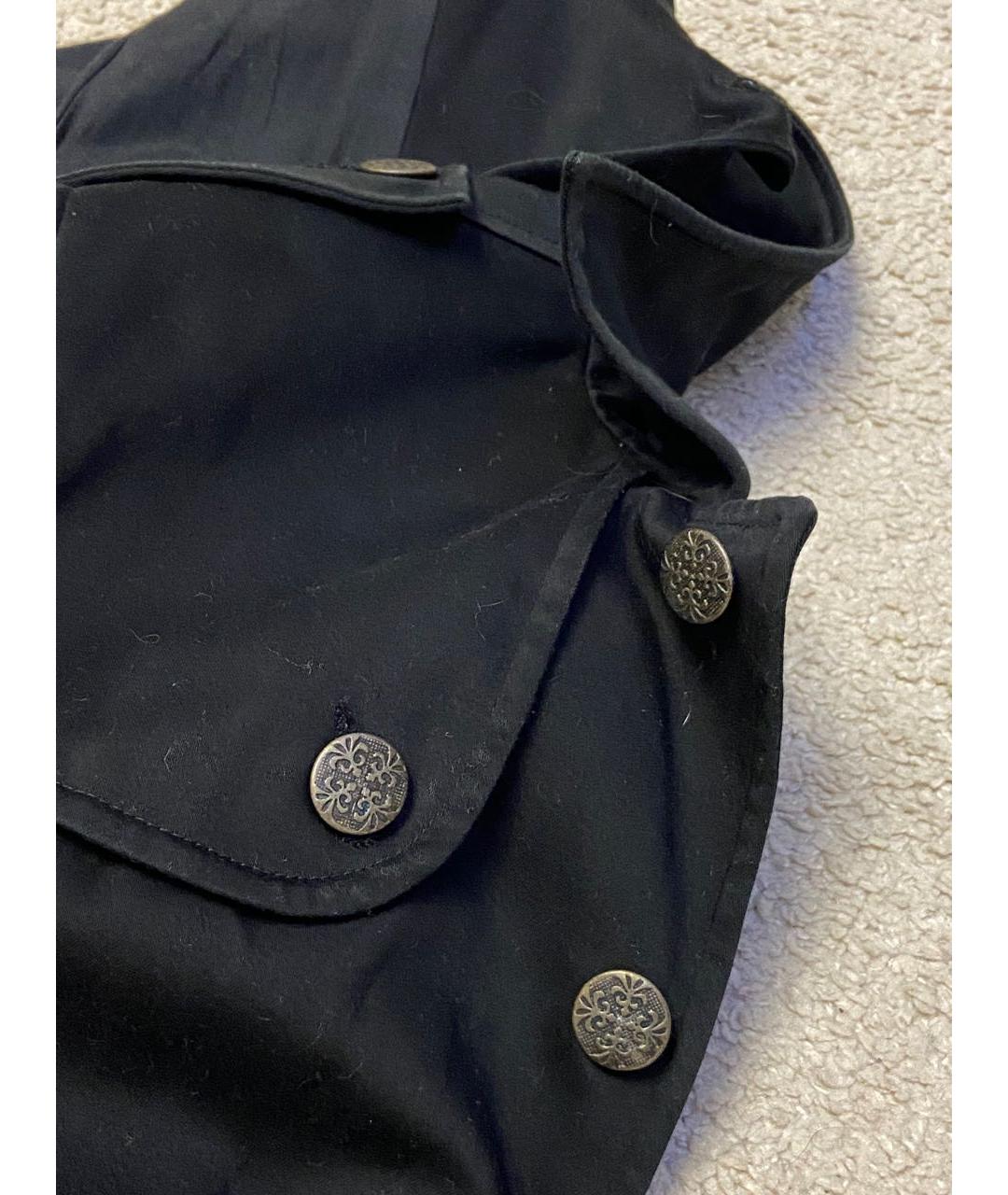 EMPORIO ARMANI Черное полиамидовое пальто, фото 6