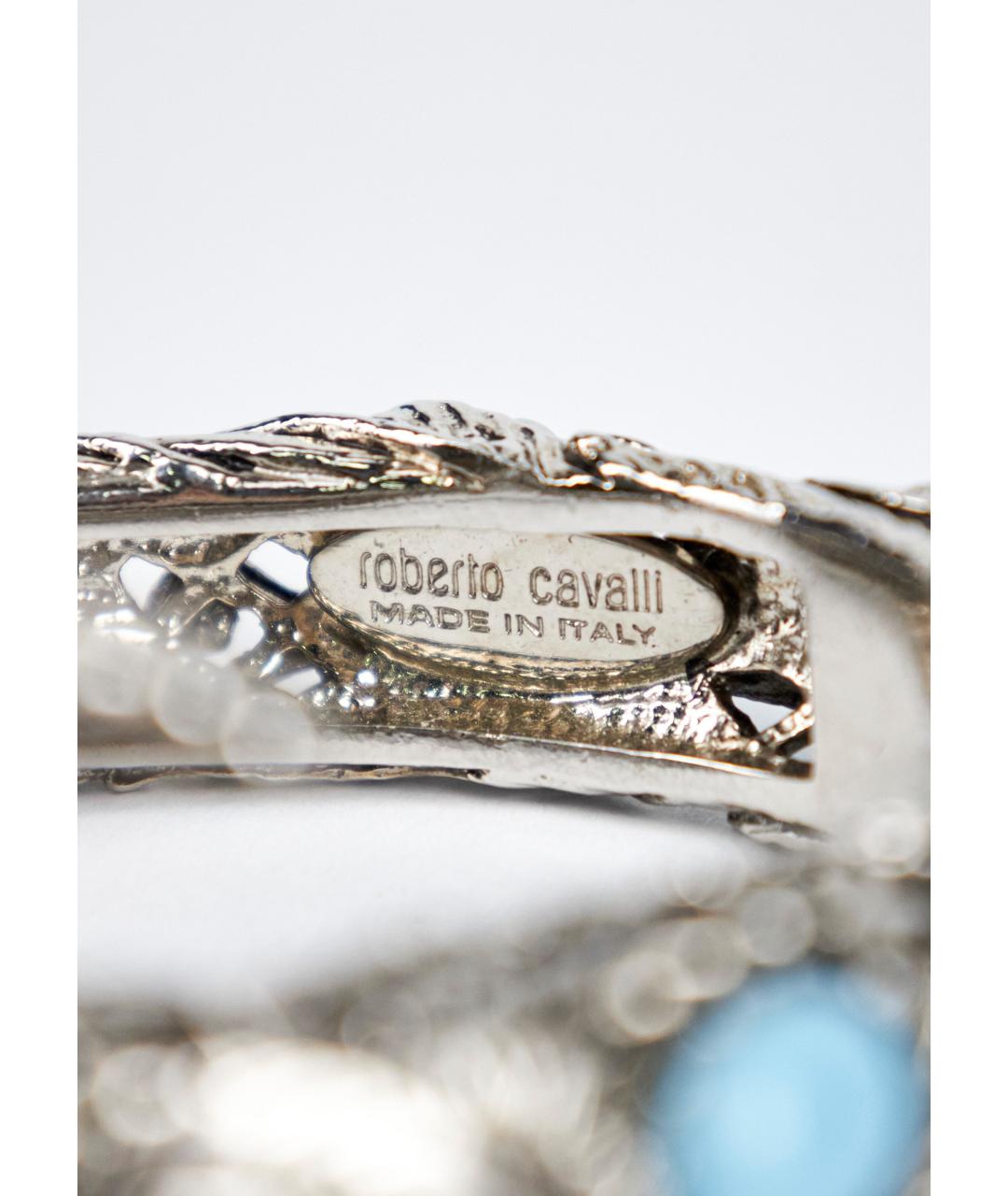 ROBERTO CAVALLI Серебрянный металлический браслет, фото 4