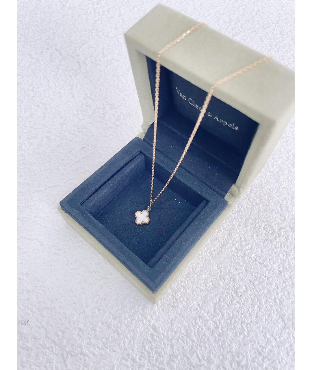 VAN CLEEF & ARPELS Белое колье из желтого золота, фото 4