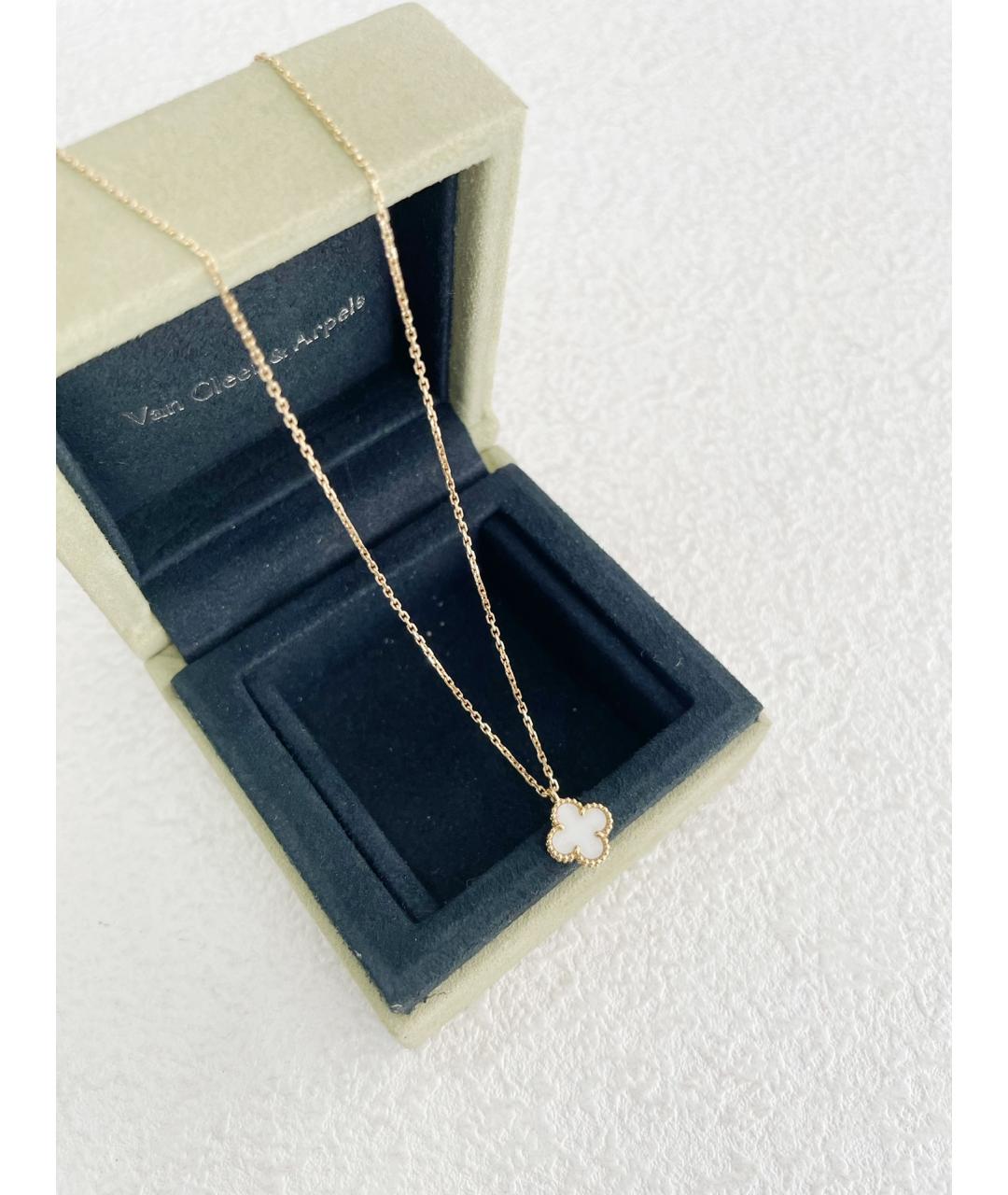 VAN CLEEF & ARPELS Белое колье из желтого золота, фото 3