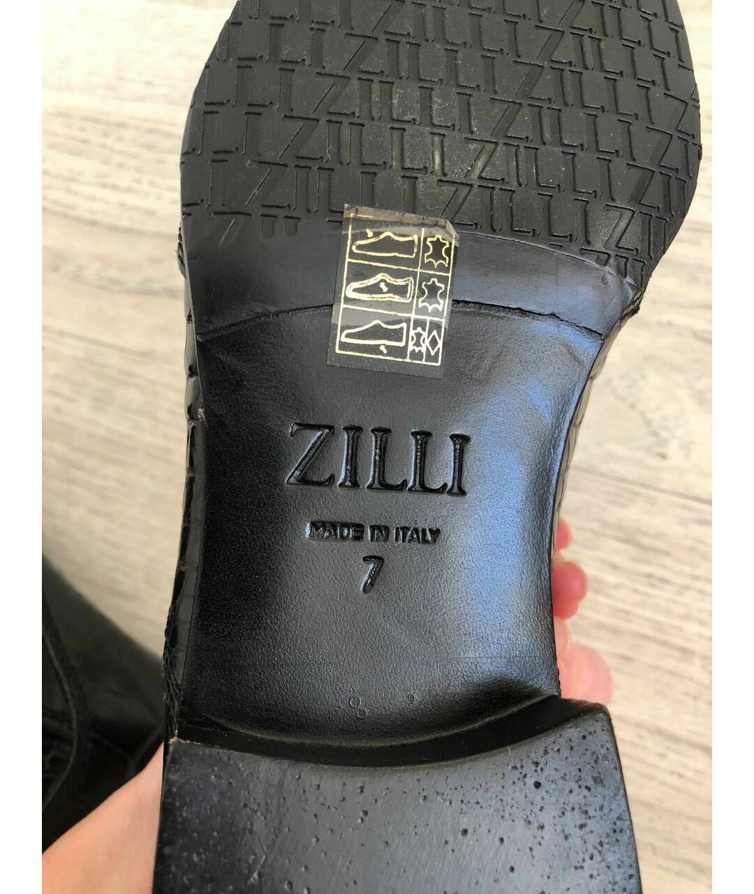 ZILLI Черные туфли из экзотической кожи, фото 3