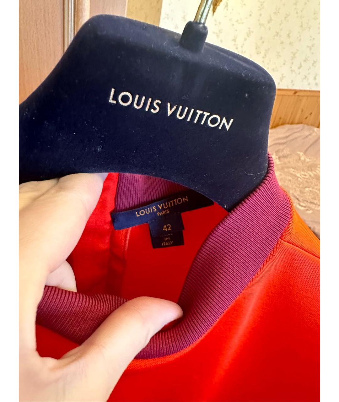 LOUIS VUITTON PRE-OWNED Красное повседневное платье, фото 5