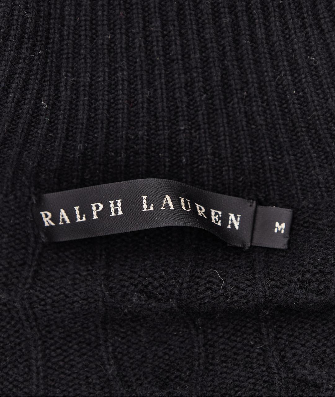 RALPH LAUREN Черное кашемировое повседневное платье, фото 5