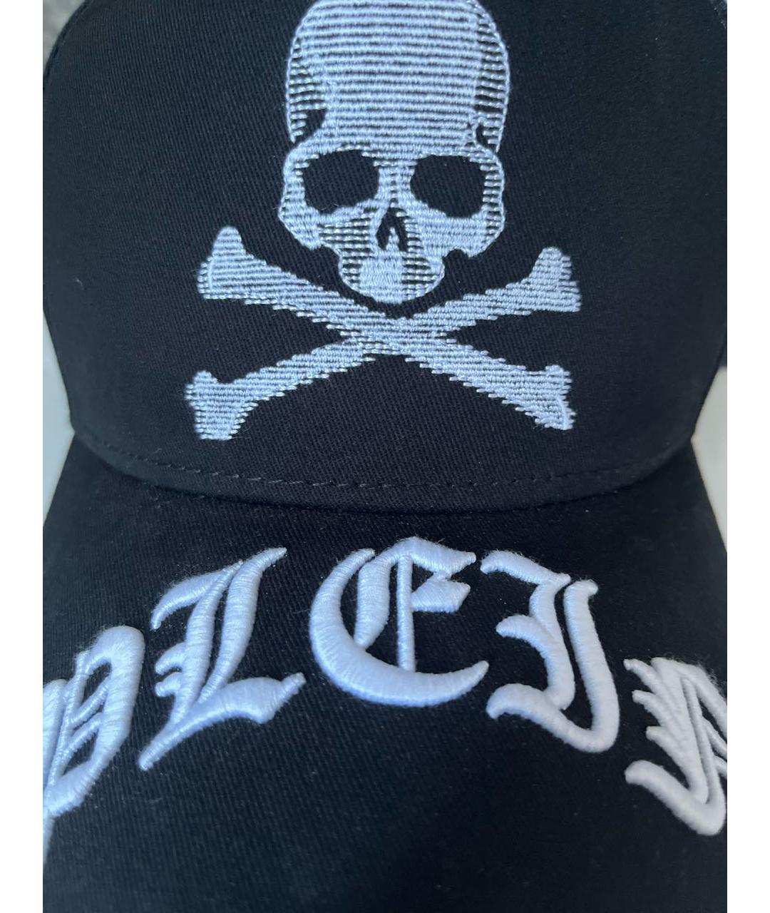 PHILIPP PLEIN Черная хлопковая кепка/бейсболка, фото 4