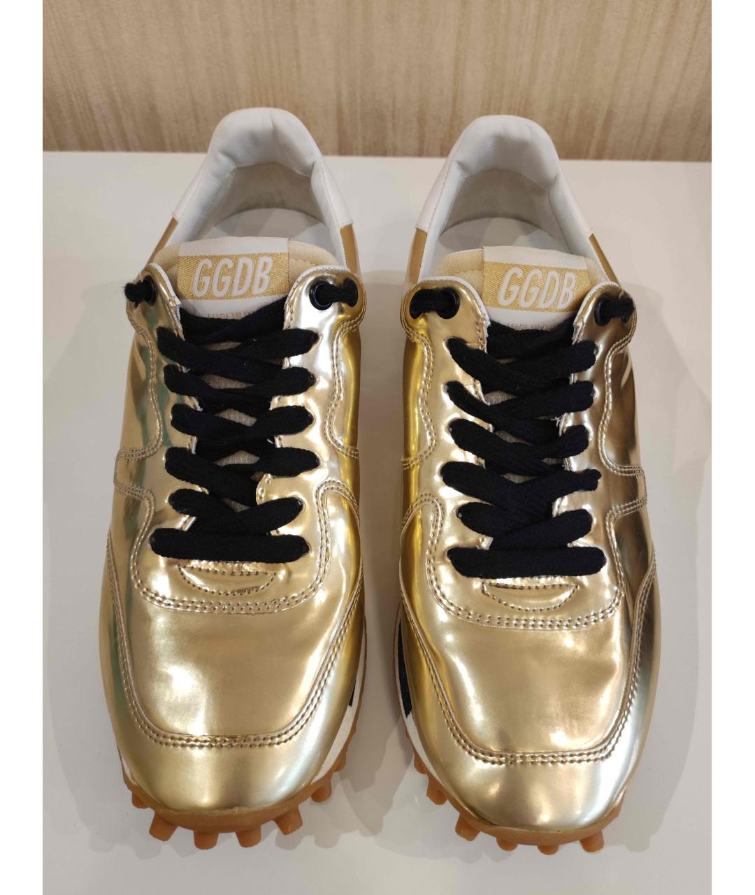 GOLDEN GOOSE DELUXE BRAND Золотые кроссовки, фото 2
