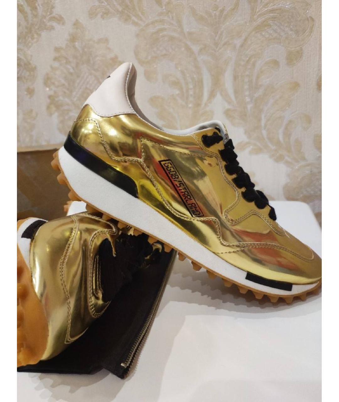 GOLDEN GOOSE DELUXE BRAND Золотые кроссовки, фото 9