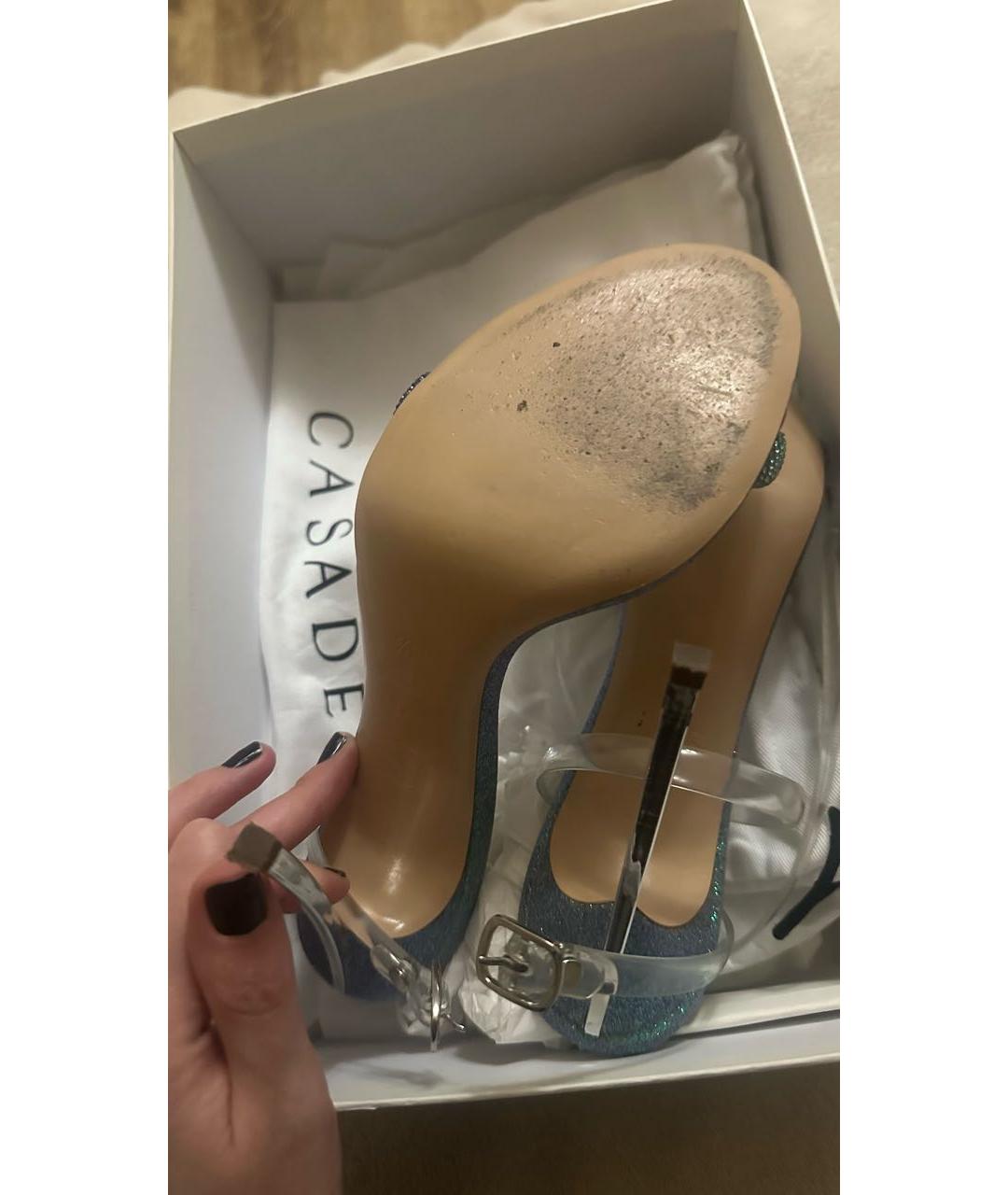 CASADEI Зеленые босоножки, фото 8