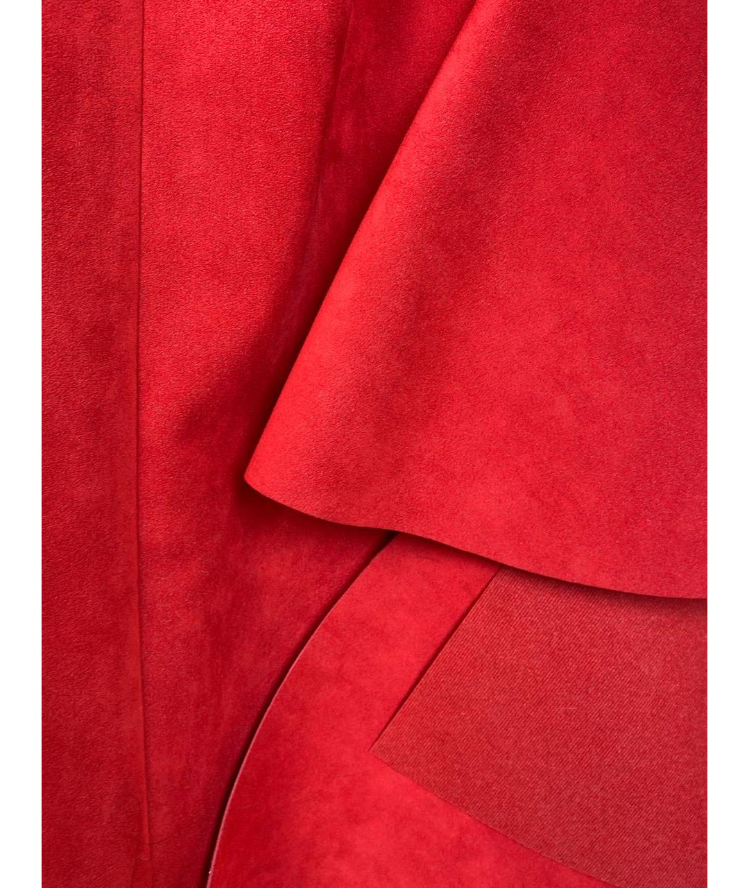 JACQUEMUS Красная хлопковая юбка миди, фото 4